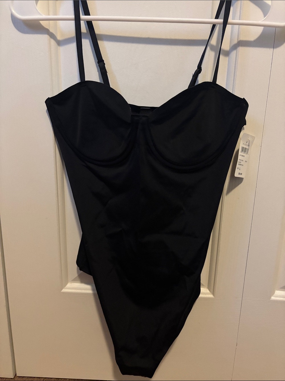 Windsor Black Underwire Bustier Bodysuit